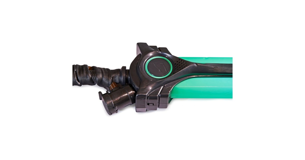 Spin Master League of Legends, lebensgroßer Schläger von Ekko, Rollenspiel(über 90cm groß mit mehr als 15 legendären Lichtern und Geräuschen, hochwertiges Cosplay, Sockel, Champion Collection)