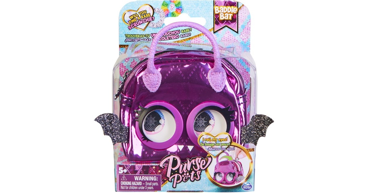Spin Master Micro Purse Pets Fledermaus, Tasche(lila)