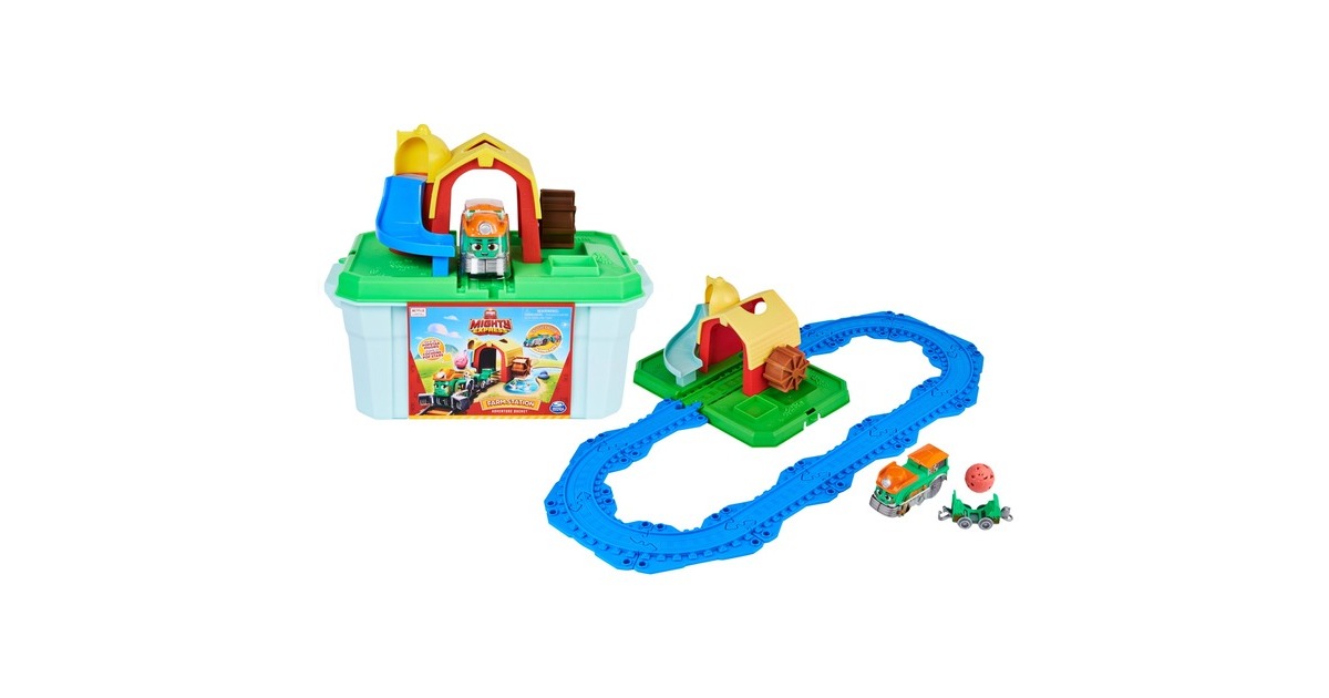 Spin Master Mighty Express Farmbahnhof Spielset mit Farm-Frieda, Spielfahrzeug
