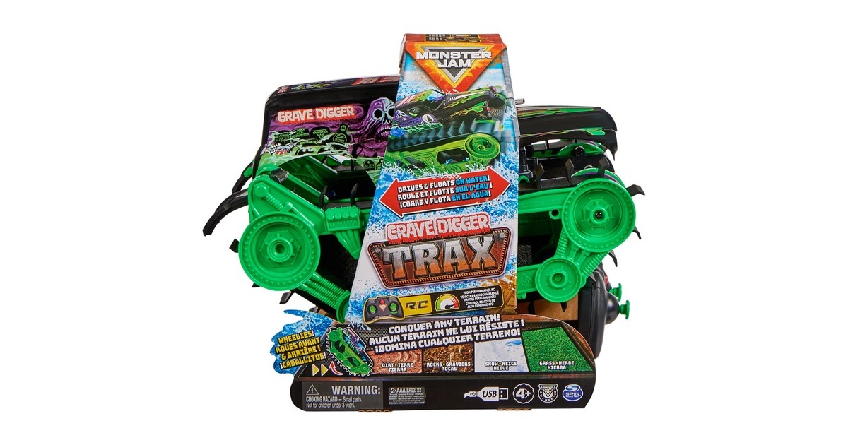 Spin Master Monster Jam Grave Digger Trax, RC