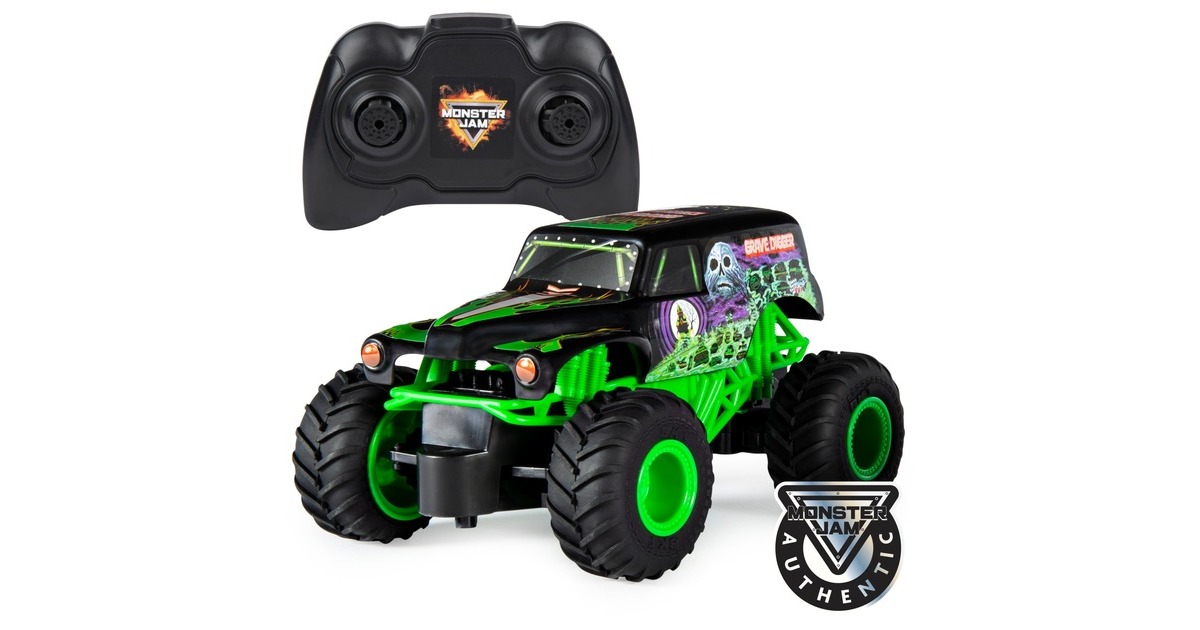 Spin Master Monster Jam Grave Digger, RC(schwarz/grün, 1:24)