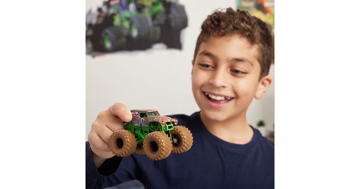 Spin Master Monster Jam Mystery Mudders, Spielfahrzeug(sortierter Artikel, ein Spielfahrzeug)