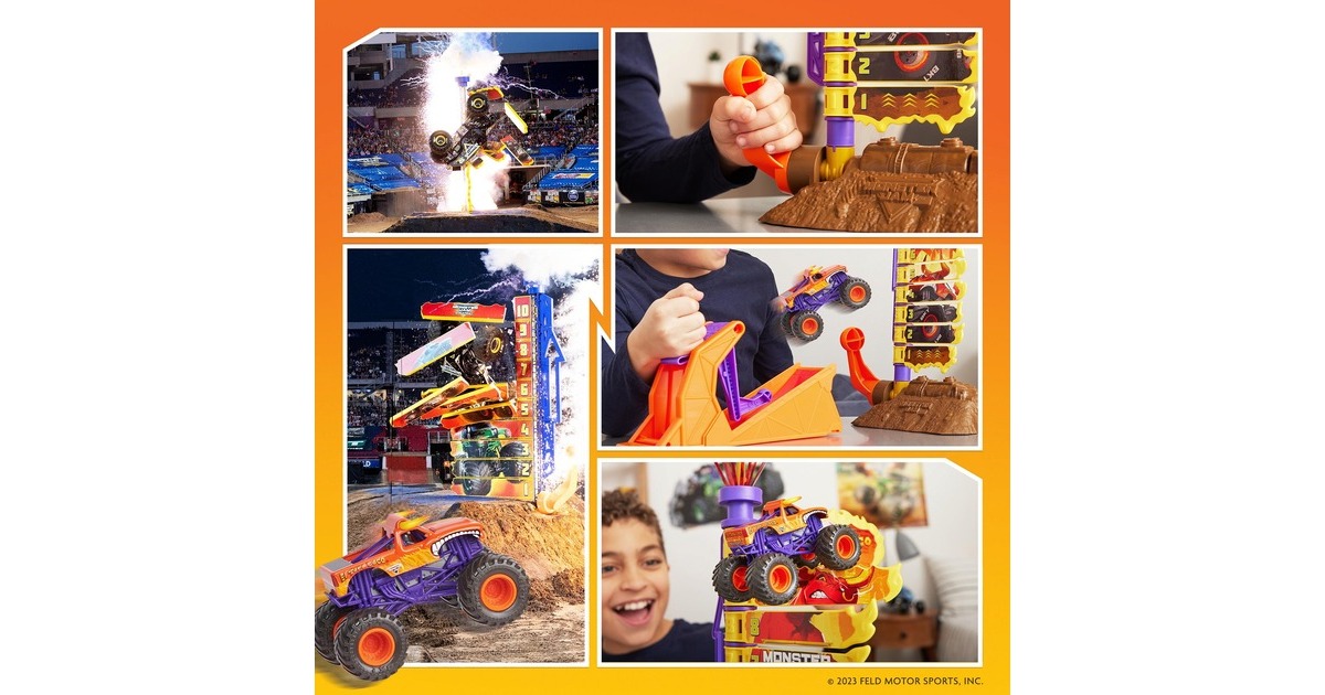 Spin Master Monster Jam - Big Air Challenge mit El Toro Loco, Spielfahrzeug