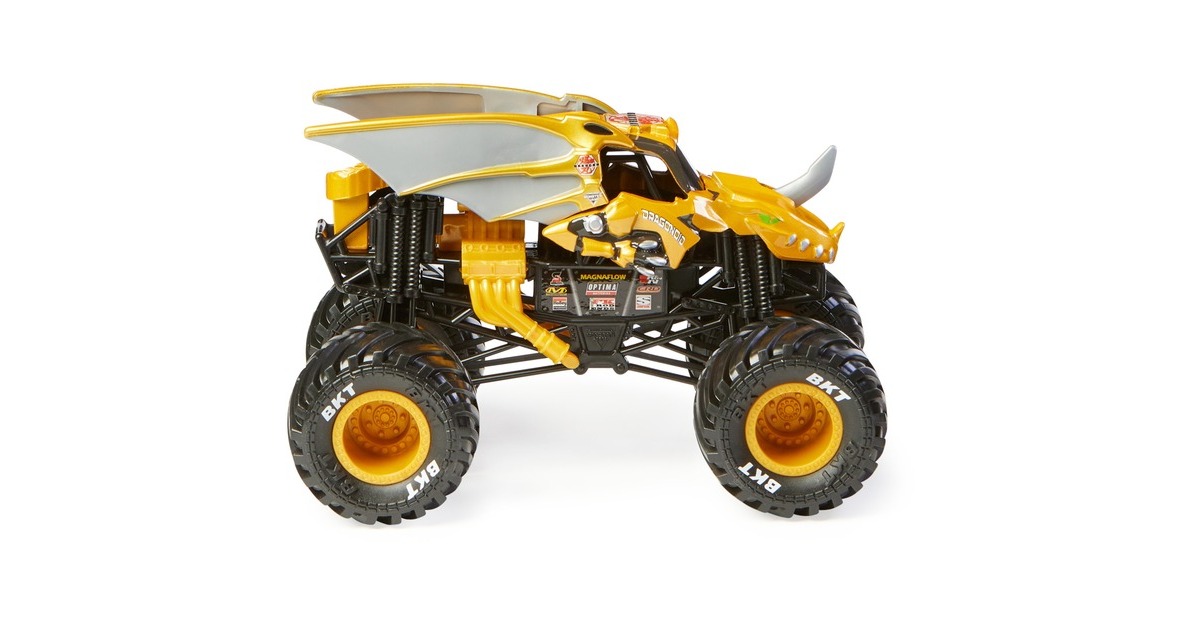 Spin Master Monster Jam - Offizieller Bakugan Dragonoid Monster Truck, Spielfahrzeug(Maßstab 1:24)