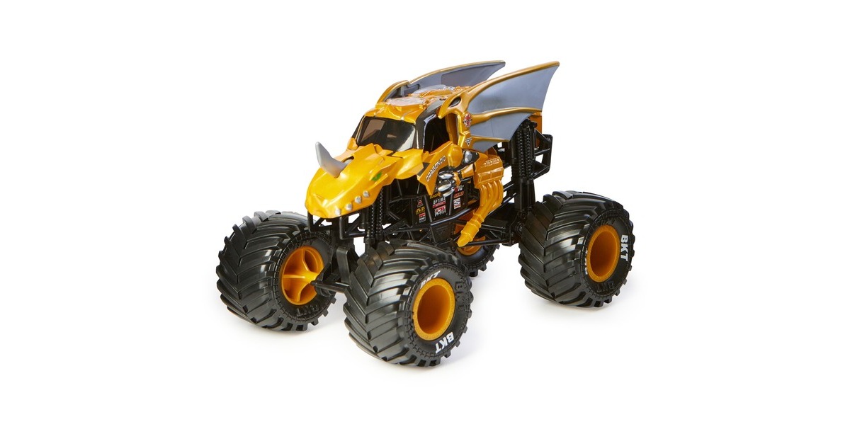 Spin Master Monster Jam - Offizieller Bakugan Dragonoid Monster Truck, Spielfahrzeug(Maßstab 1:24)