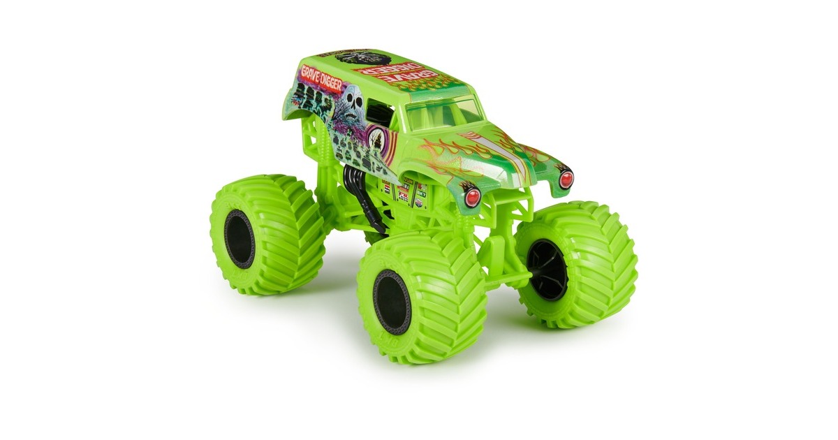 Spin Master Monster Jam - Offizieller Grave Digger Monster Truck, Spielfahrzeug(Maßstab 1:24)