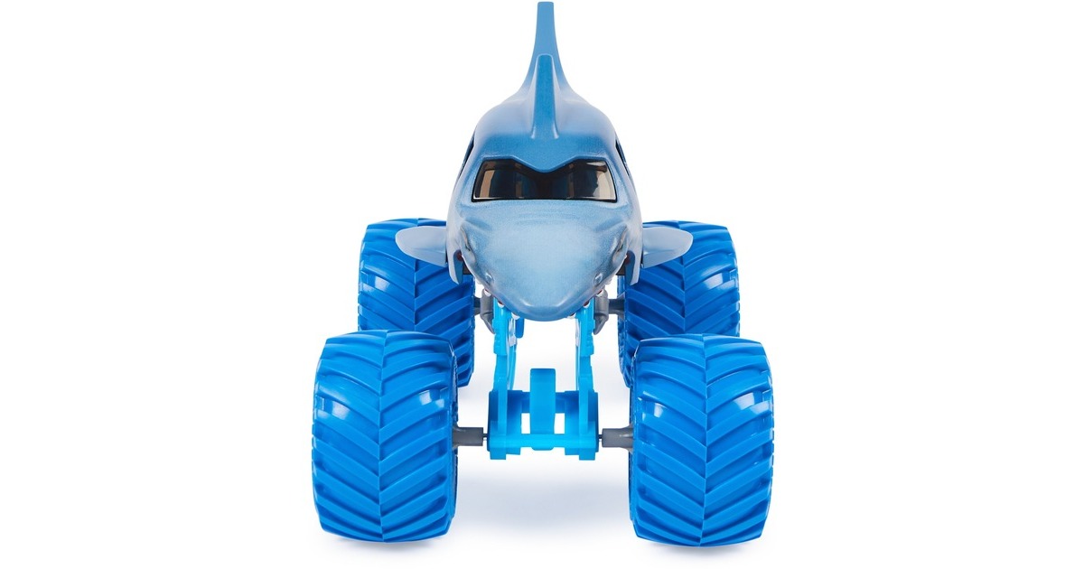 Spin Master Monster Jam - Offizieller Megalodon Monster Truck, Spielfahrzeug(Maßstab 1:24)
