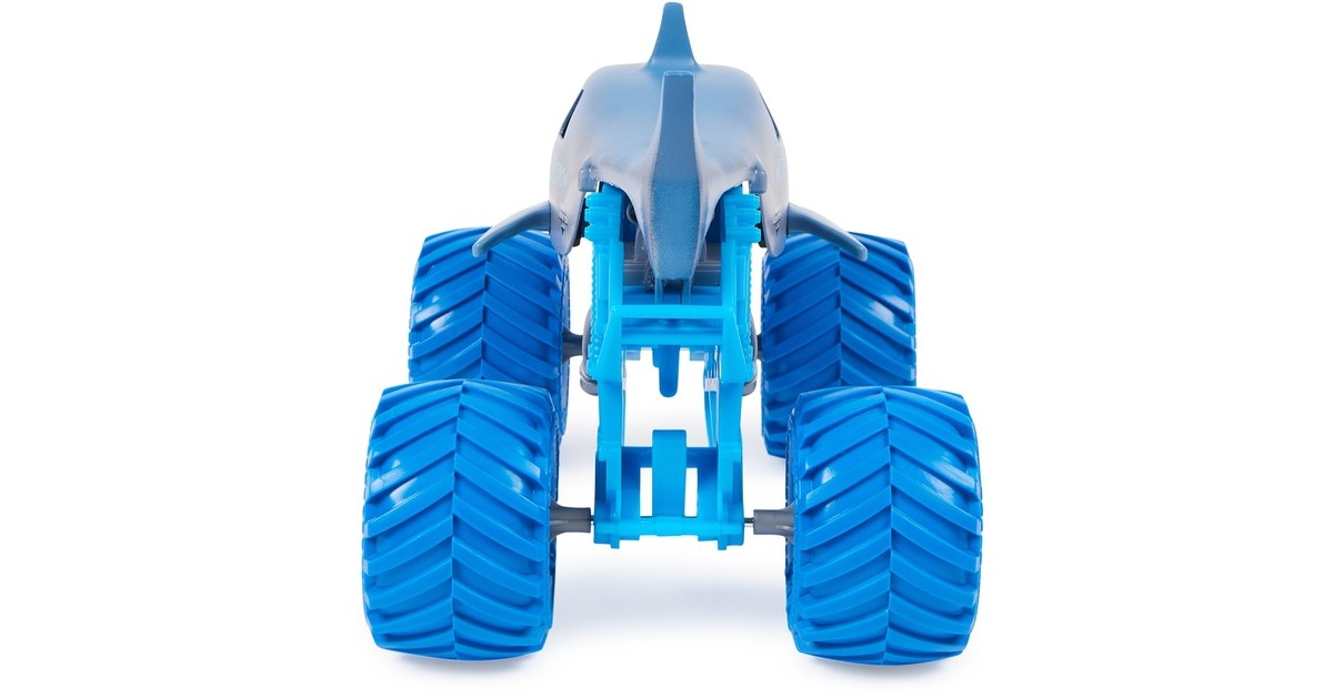 Spin Master Monster Jam - Offizieller Megalodon Monster Truck, Spielfahrzeug(Maßstab 1:24)