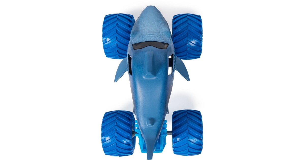 Spin Master Monster Jam - Offizieller Megalodon Monster Truck, Spielfahrzeug(Maßstab 1:24)