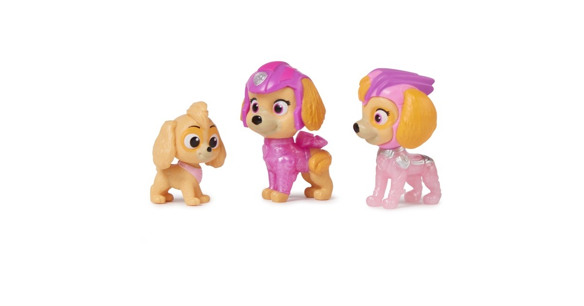 Spin Master PAW Patrol Der Mighty Kinofilm - 3-teiliges Spielfiguren-Geschenkset Skye