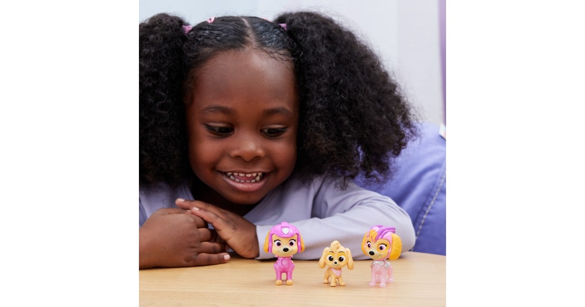 Spin Master PAW Patrol Der Mighty Kinofilm - 3-teiliges Spielfiguren-Geschenkset Skye
