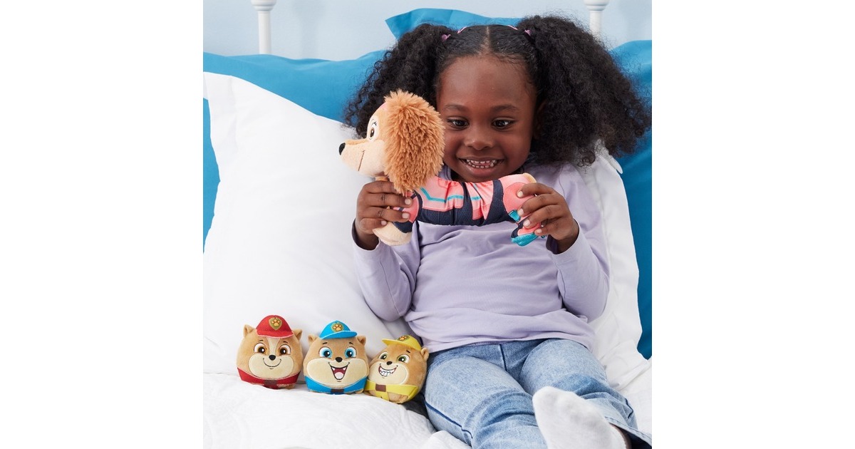 Spin Master PAW Patrol Der Mighty Kinofilm - Liberty und 3 Junior Patroller, Kuscheltier(30 cm)