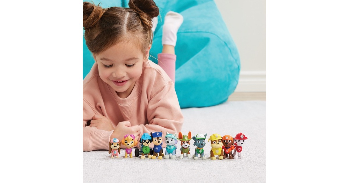 Spin Master PAW Patrol - Action Pack Pups Geschenkset, Spielfigur(10 Hundefiguren)