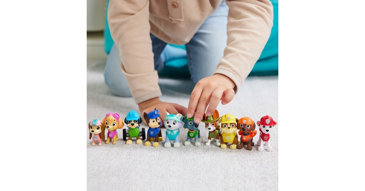 Spin Master PAW Patrol - Action Pack Pups Geschenkset, Spielfigur(10 Hundefiguren)
