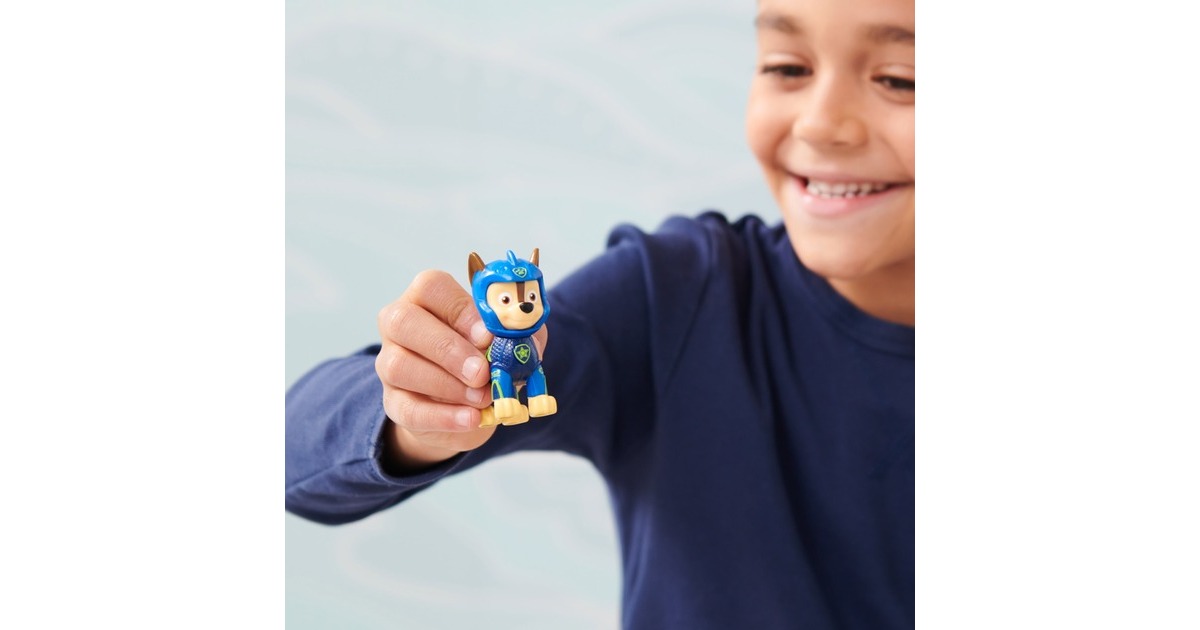 Spin Master Paw Patrol Aqua Pups - Hero Pups-Set mit Chase-Welpenfigur und Hai-Figur, Spielfigur