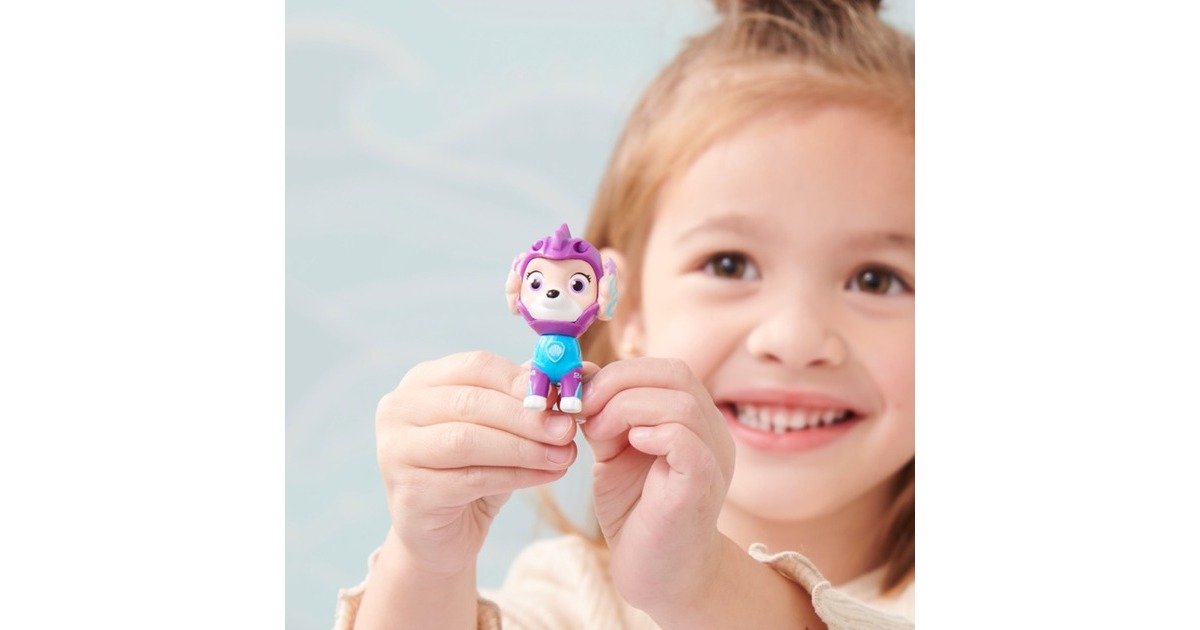 Spin Master Paw Patrol Aqua Pups - Hero Pups-Set mit Coral-Welpenfigur und Seepferd-Figur, Spielfigur