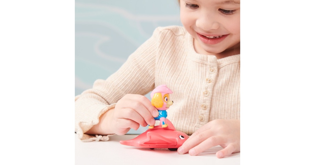 Spin Master Paw Patrol Aqua Pups - Hero Pups-Set mit Skye-Welpenfigur und Rochen-Figur, Spielfigur