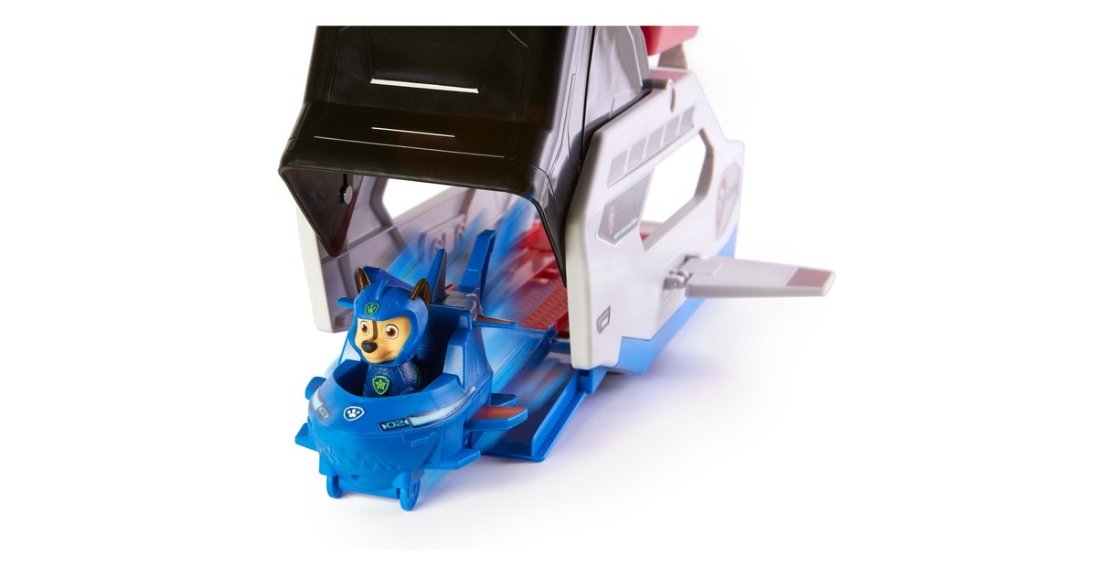 Spin Master Paw Patrol Aqua Pups - Whale Patroller, Spielfahrzeug(Teamfahrzeug mit Basis Fahrzeug von Chase)