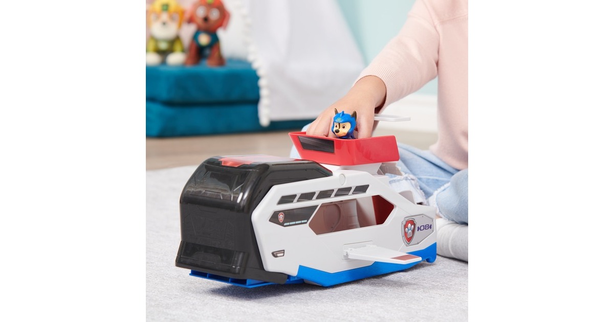 Spin Master Paw Patrol Aqua Pups - Whale Patroller, Spielfahrzeug(Teamfahrzeug mit Basis Fahrzeug von Chase)