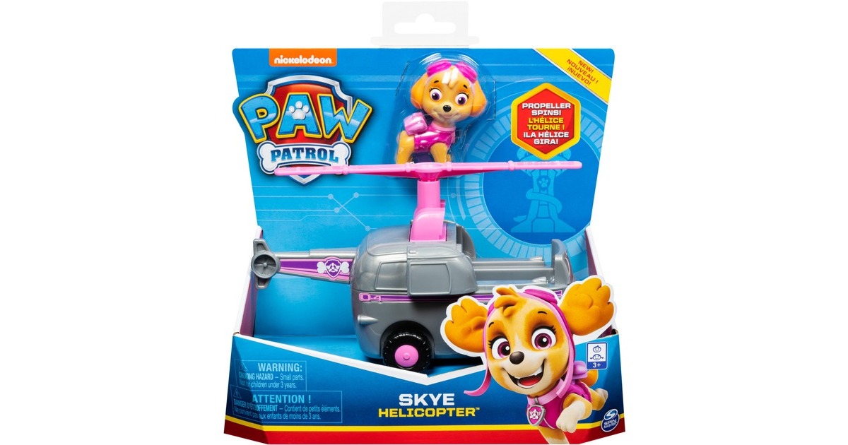 Spin Master Paw Patrol Helikopter von Skye, Spielfahrzeug(mit Sammelfigur)