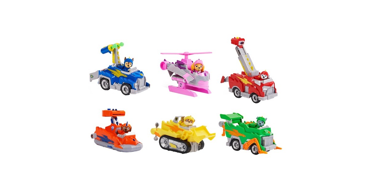 Spin Master Paw Patrol Knights Basis Fahrzeuge, Spielfahrzeug(sortierter Artikel, ein Fahrzeug mit Figur)