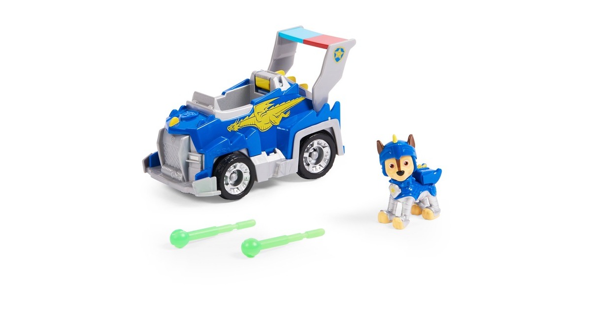 Spin Master Paw Patrol Knights Basis Fahrzeuge, Spielfahrzeug(sortierter Artikel, ein Fahrzeug mit Figur)