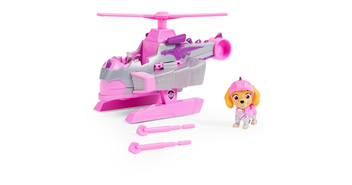 Spin Master Paw Patrol Knights Basis Fahrzeuge, Spielfahrzeug(sortierter Artikel, ein Fahrzeug mit Figur)