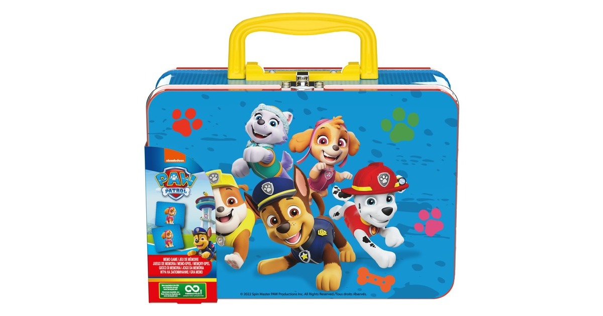 Spin Master Paw Patrol Memo-Spiel Köfferchen, Gedächtnisspiel