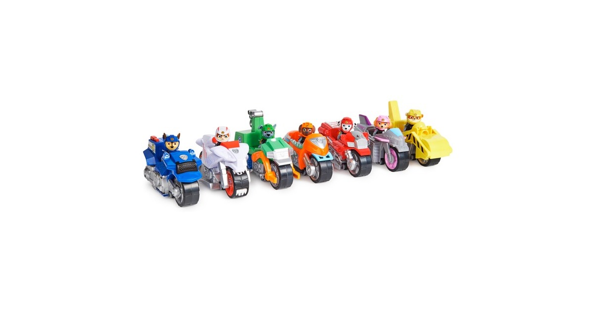 Spin Master Paw Patrol Moto Pups Skyes Motorrad, Spielfahrzeug(rosa/grau, mit Spielfigur)