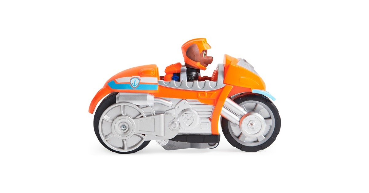 Spin Master Paw Patrol Moto Pups Zumas Motorrad, Spielfahrzeug(orange/silber, mit Spielfigur)