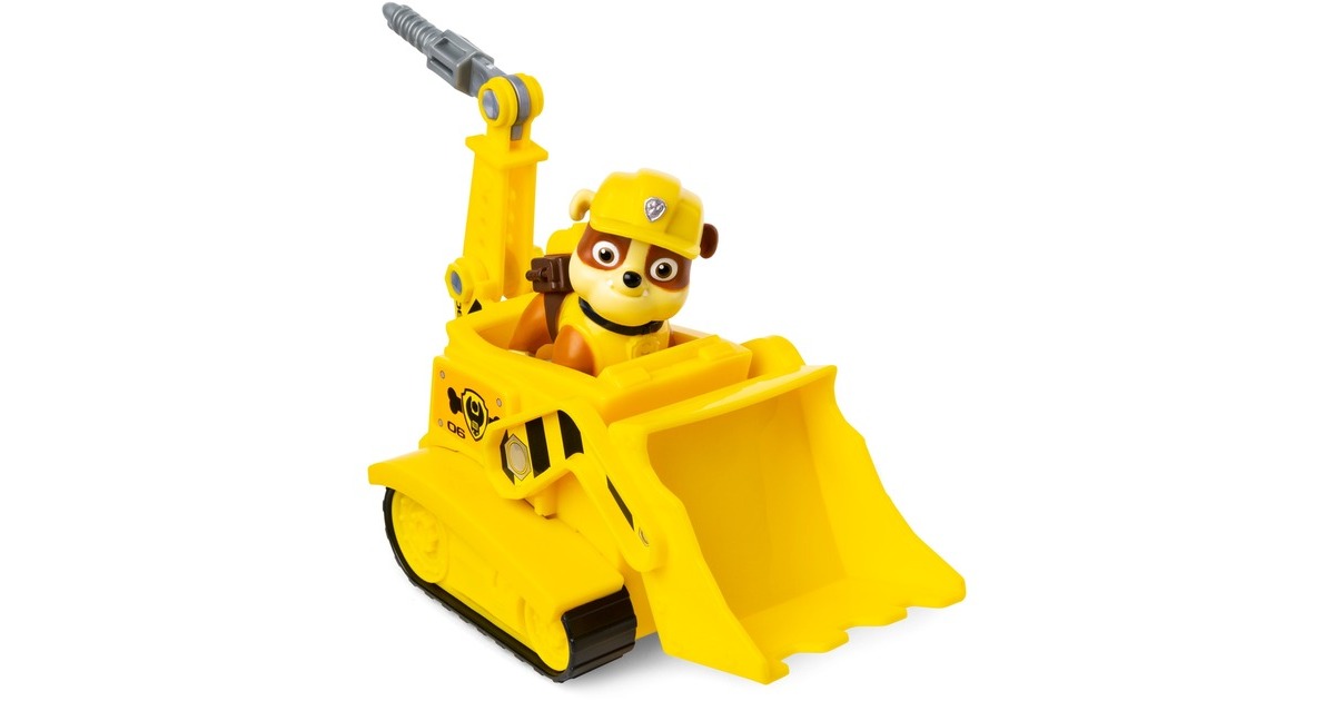 Spin Master Paw Patrol Rubbles Planierraupe, Spielfahrzeug(mit Sammelfigur)