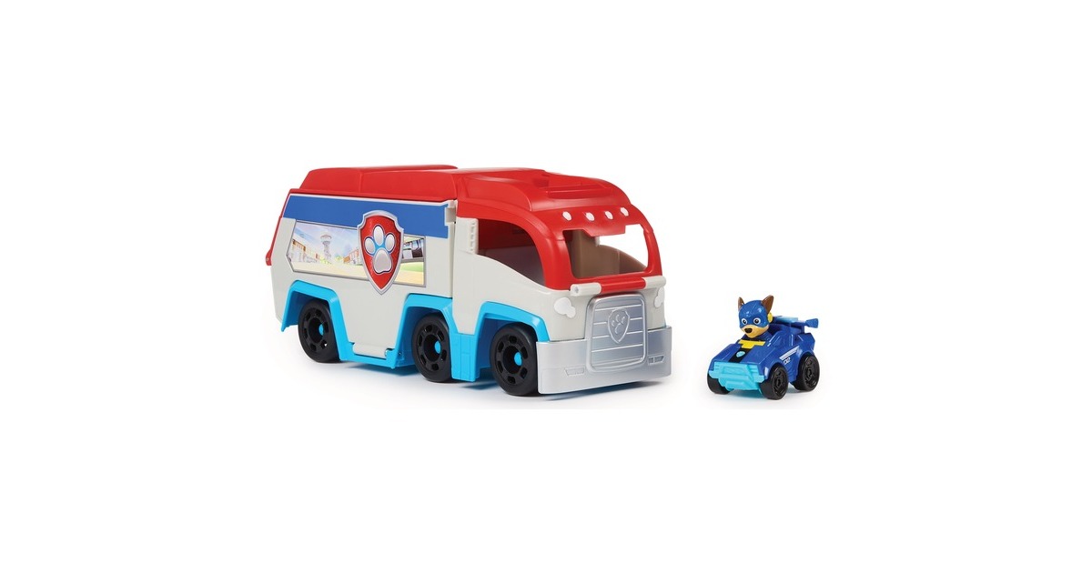 Spin Master Paw Patrol: Der Mighty Kinofilm, Pup Squad Patroller Teamfahrzeu, Spielfahrzeug(mit Chase-Spielzeugauto, Spielzeug)