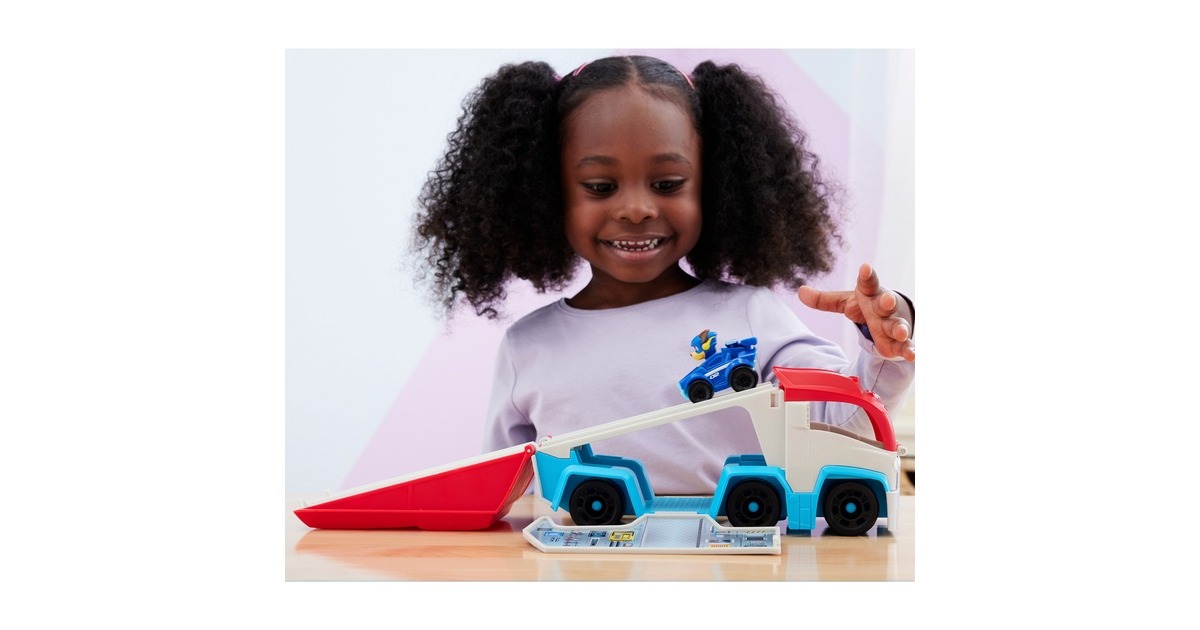 Spin Master Paw Patrol: Der Mighty Kinofilm, Pup Squad Patroller Teamfahrzeu, Spielfahrzeug(mit Chase-Spielzeugauto, Spielzeug)