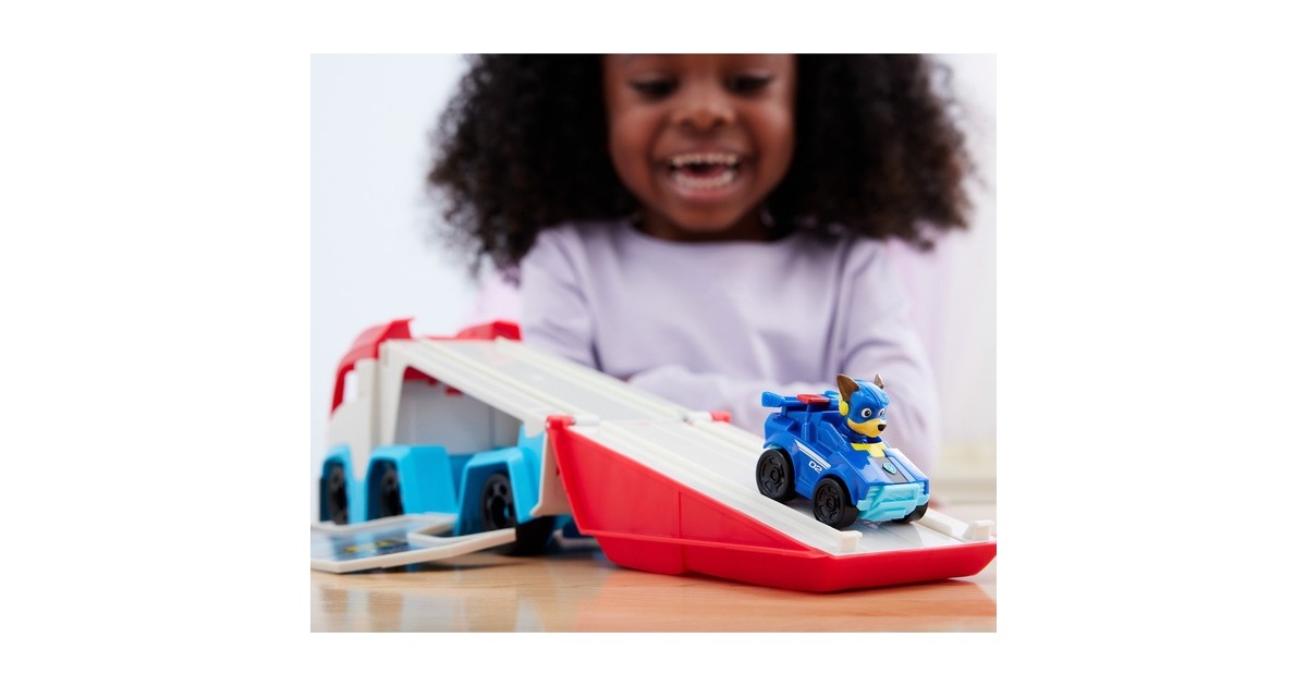 Spin Master Paw Patrol: Der Mighty Kinofilm, Pup Squad Patroller Teamfahrzeu, Spielfahrzeug(mit Chase-Spielzeugauto, Spielzeug)