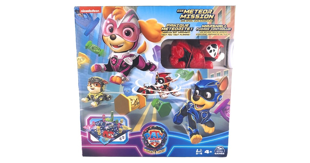 Spin Master Paw Patrol: Der Mighty Kinofilm - Die Meteor Mission , Brettspiel