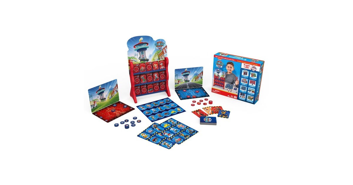 Spin Master Paw Patrol: Games HQ - Spielesammlung, Gesellschaftsspiel