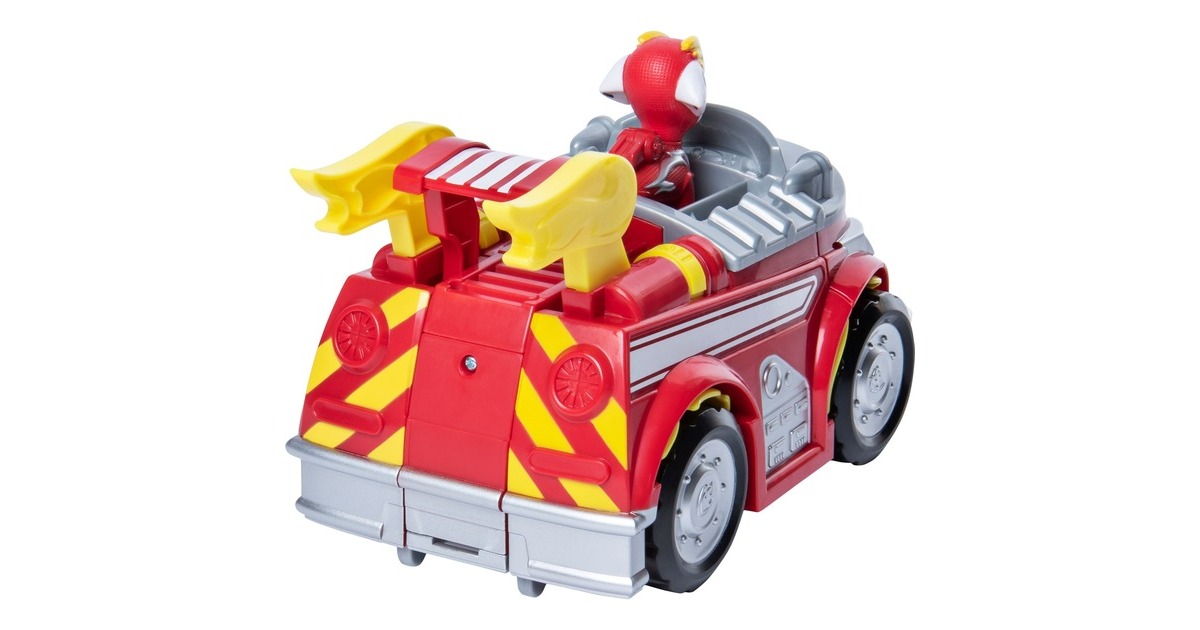 Spin Master Paw Patrol, Mighty Pups Super Paws - Marshalls Powered Up Fahrzeug, Spielfahrzeug(Verwandlungsfähiges Fahrzeug mit Figur)