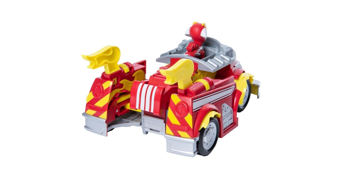 Spin Master Paw Patrol, Mighty Pups Super Paws - Marshalls Powered Up Fahrzeug, Spielfahrzeug(Verwandlungsfähiges Fahrzeug mit Figur)