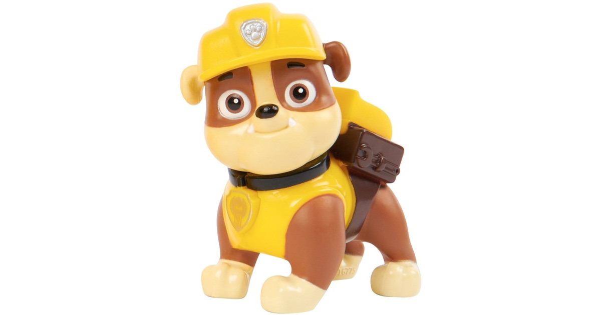 Spin Master Paw Patrol - Baustellen-Fahrzeug mit Rubble-Figur, Spielfahrzeug(gelb)