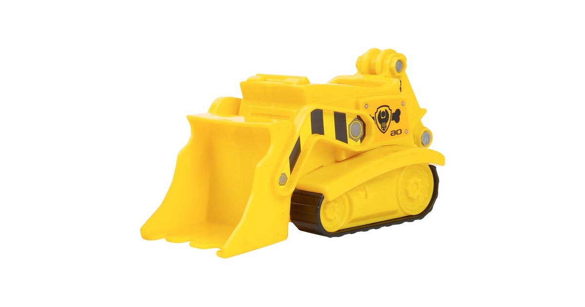 Spin Master Paw Patrol - Baustellen-Fahrzeug mit Rubble-Figur, Spielfahrzeug(gelb)
