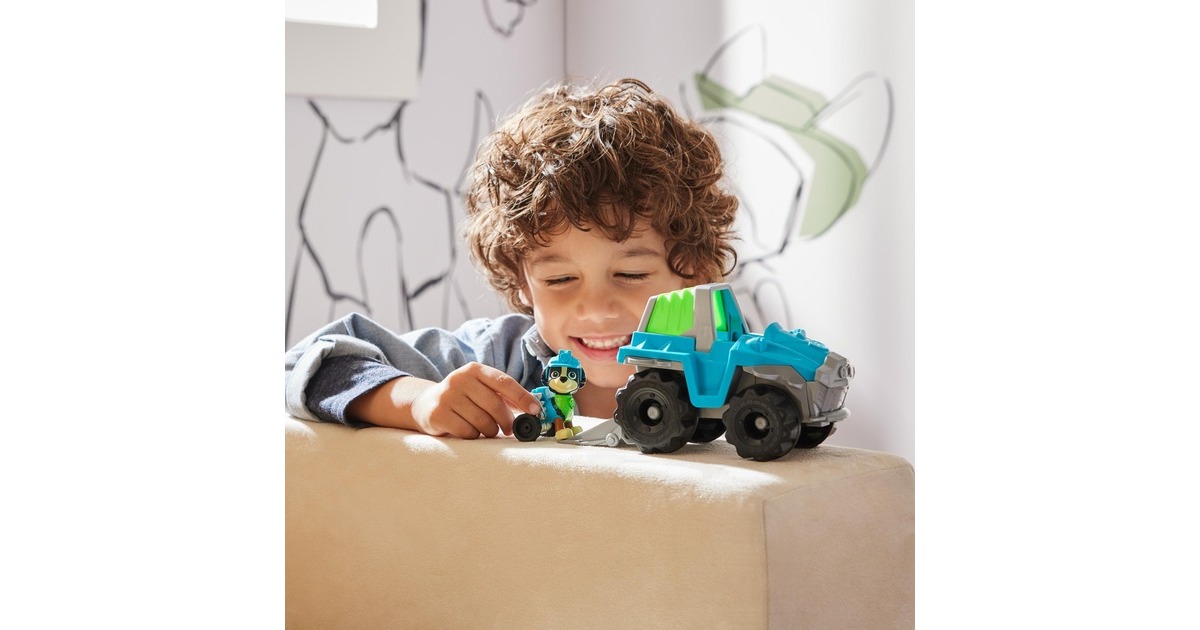 Spin Master Paw Patrol - Dinosaurier-Rettungsfahrzeug mit Rex-Figur