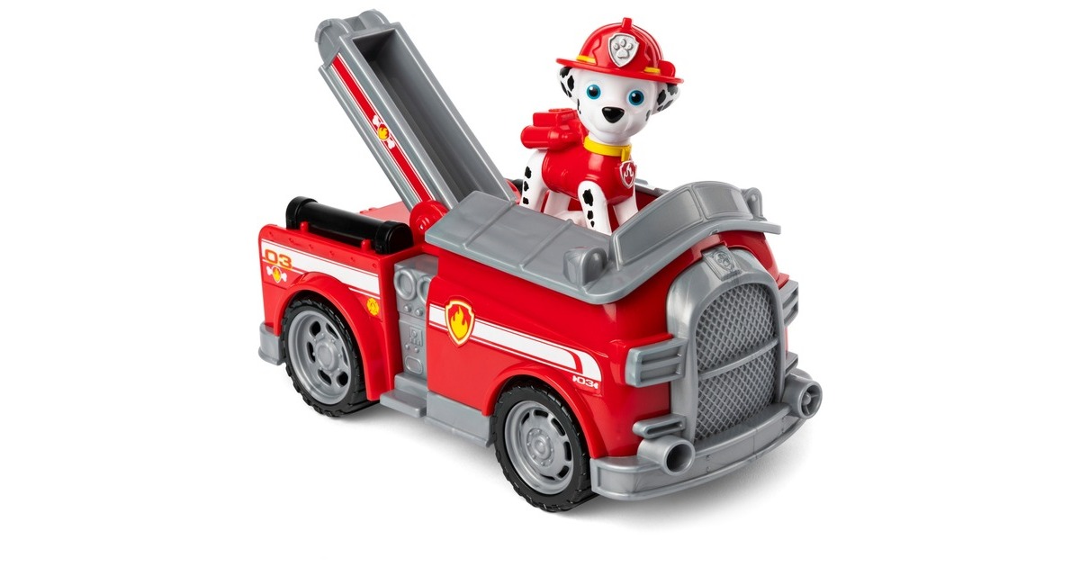 Spin Master Paw Patrol - Feuerwehr-Auto mit Marshall-Figur, Spielfahrzeug(rot)