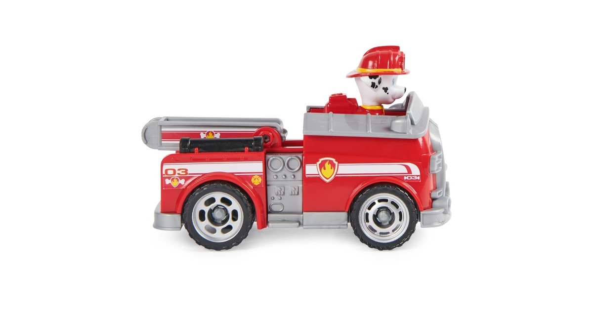 Spin Master Paw Patrol - Feuerwehr-Auto mit Marshall-Figur, Spielfahrzeug(rot)