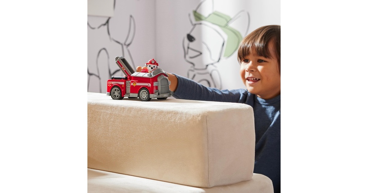 Spin Master Paw Patrol - Feuerwehr-Auto mit Marshall-Figur, Spielfahrzeug(rot)