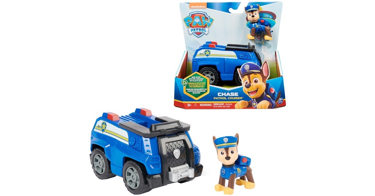 Spin Master Paw Patrol - Polizei-Fahrzeug mit Chase-Figur, Spielfahrzeug(blau)