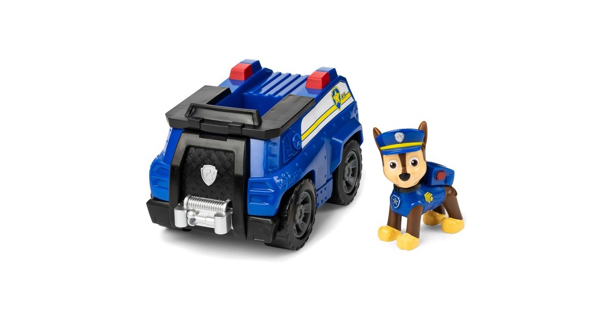 Spin Master Paw Patrol - Polizei-Fahrzeug mit Chase-Figur, Spielfahrzeug(blau)