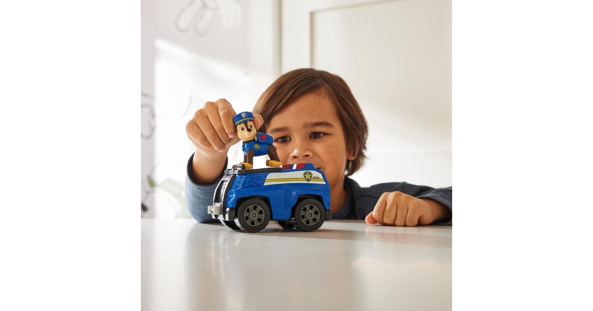 Spin Master Paw Patrol - Polizei-Fahrzeug mit Chase-Figur, Spielfahrzeug(blau)