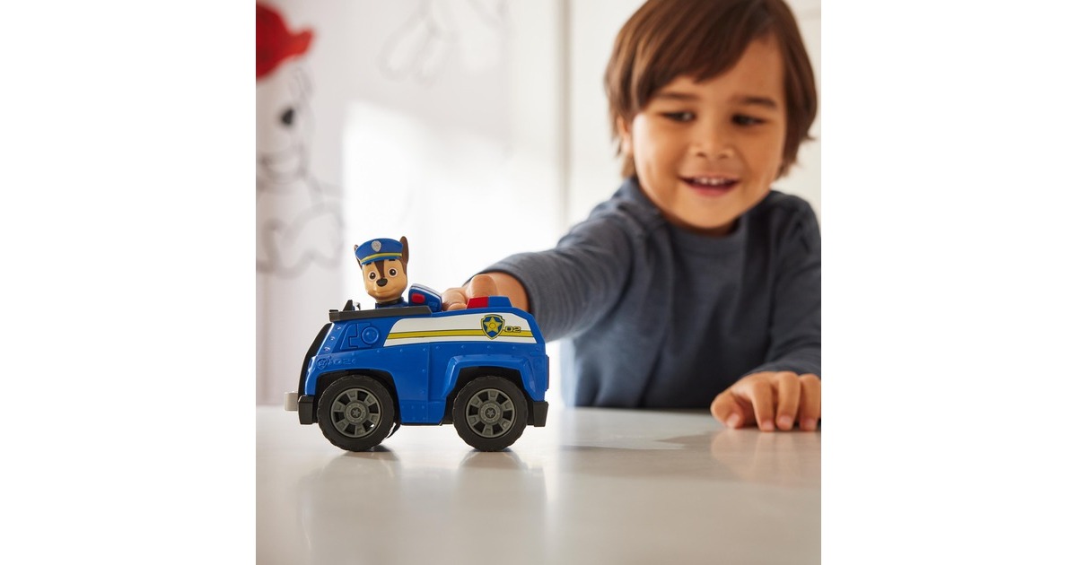 Spin Master Paw Patrol - Polizei-Fahrzeug mit Chase-Figur, Spielfahrzeug(blau)