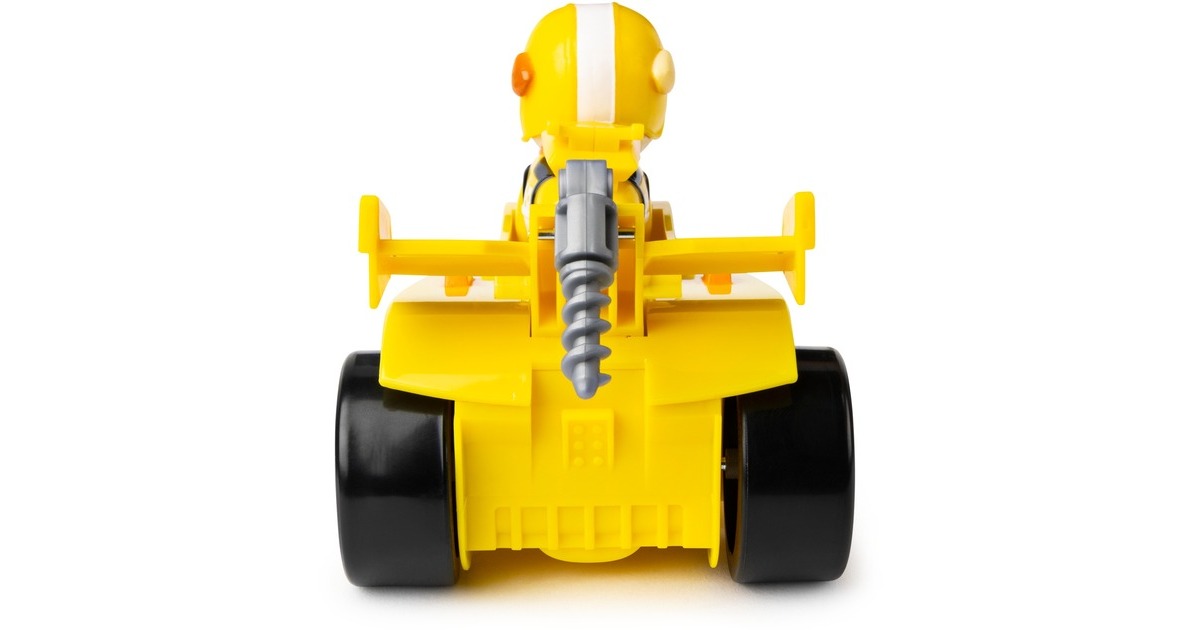 Spin Master Paw Patrol - Ready, Race, Rescue, Rubbles Race & Go Deluxe Basis Fahrzeug, Spielfahrzeug(mit Figur)