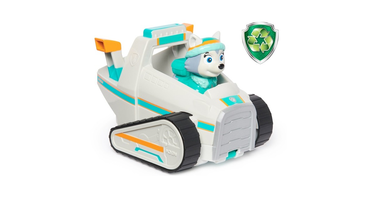 Spin Master Paw Patrol - Schneemobil mit Everest-Figur, Spielfahrzeug(grau)